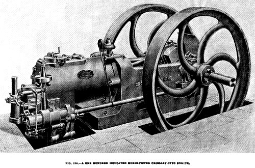 Fig. 110— 100 H.P. Crossley Gas Engine